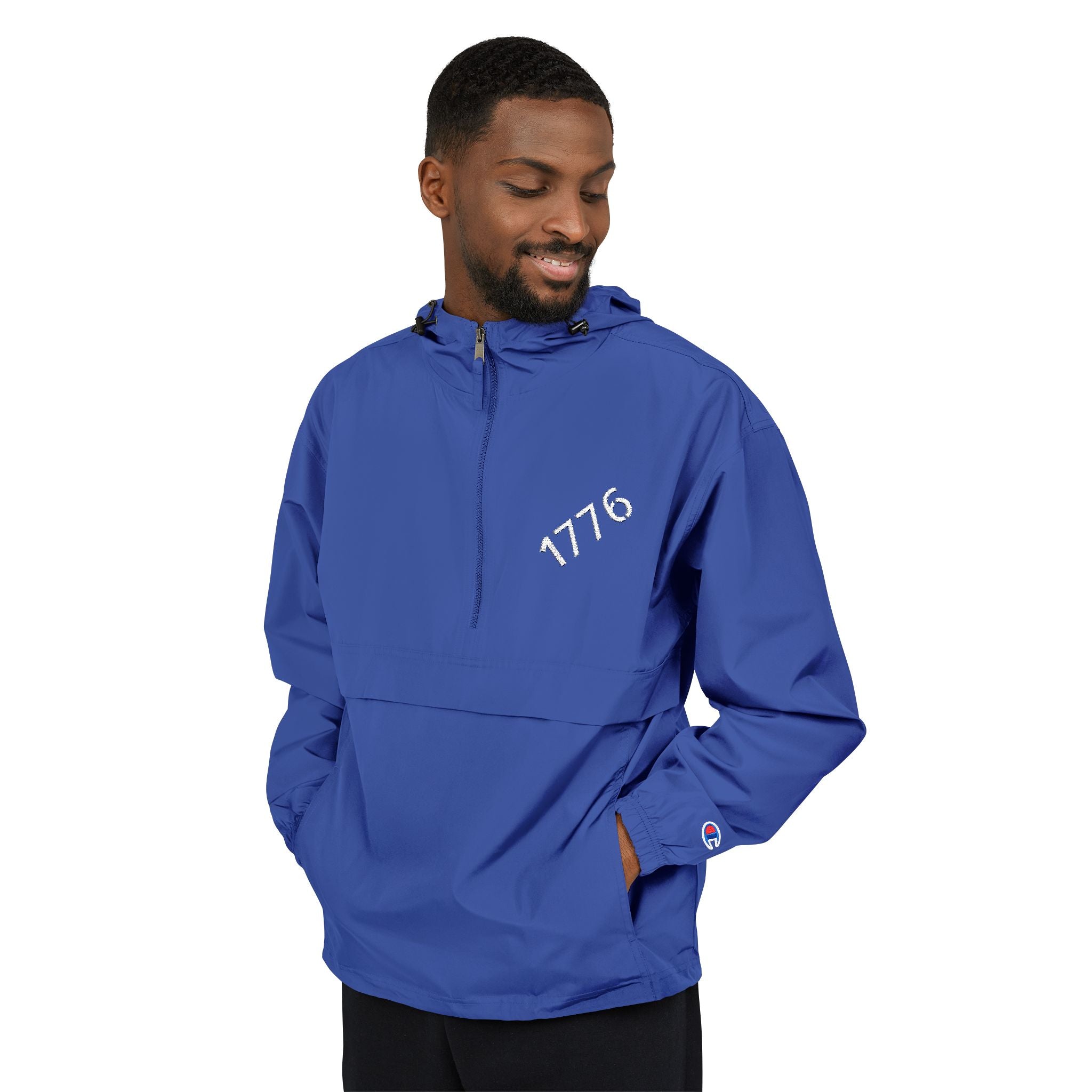 1776 Orange Packable Anorak Jacket