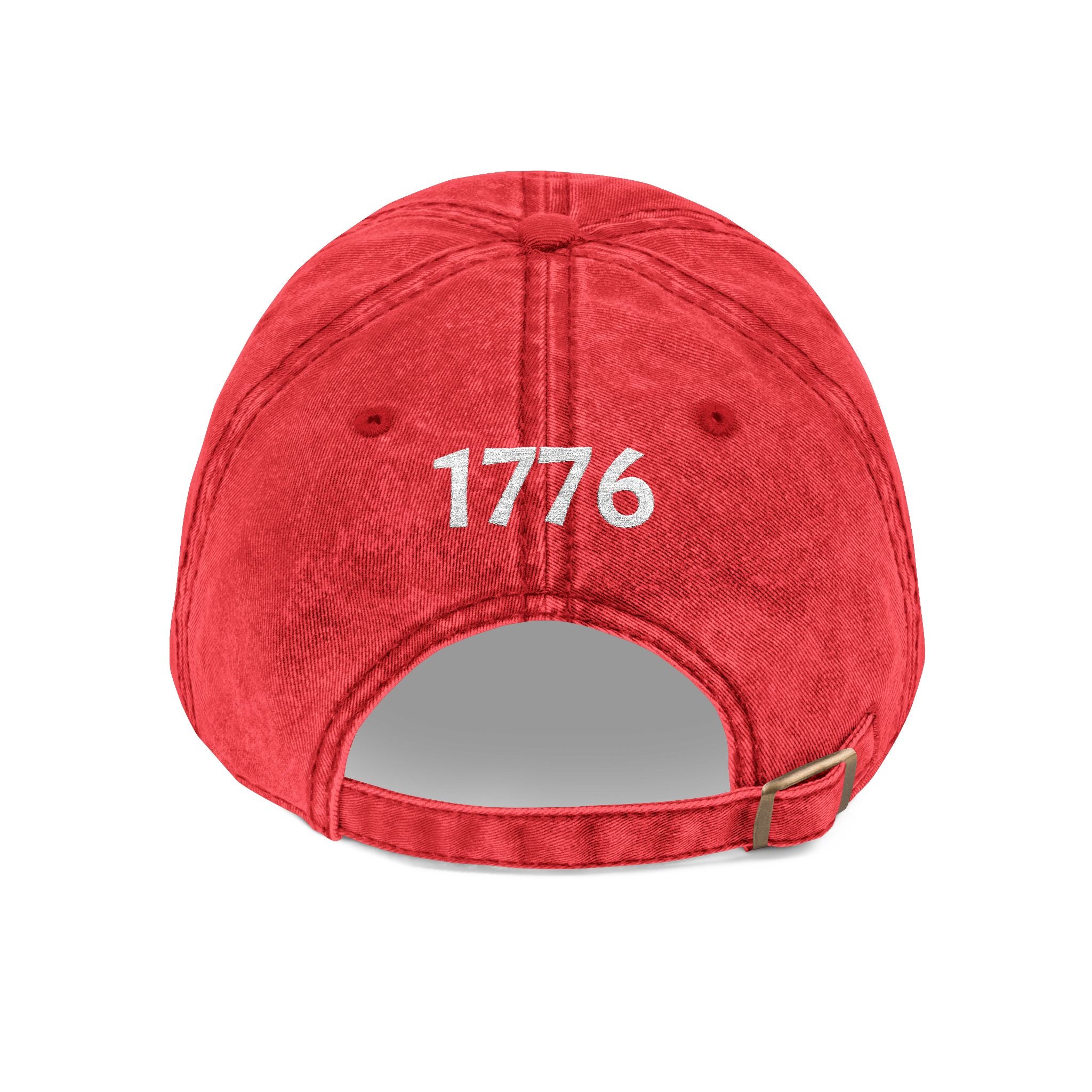 1776 Vintage Embroidered Cap – Distressed Patriotic Baseball Hat