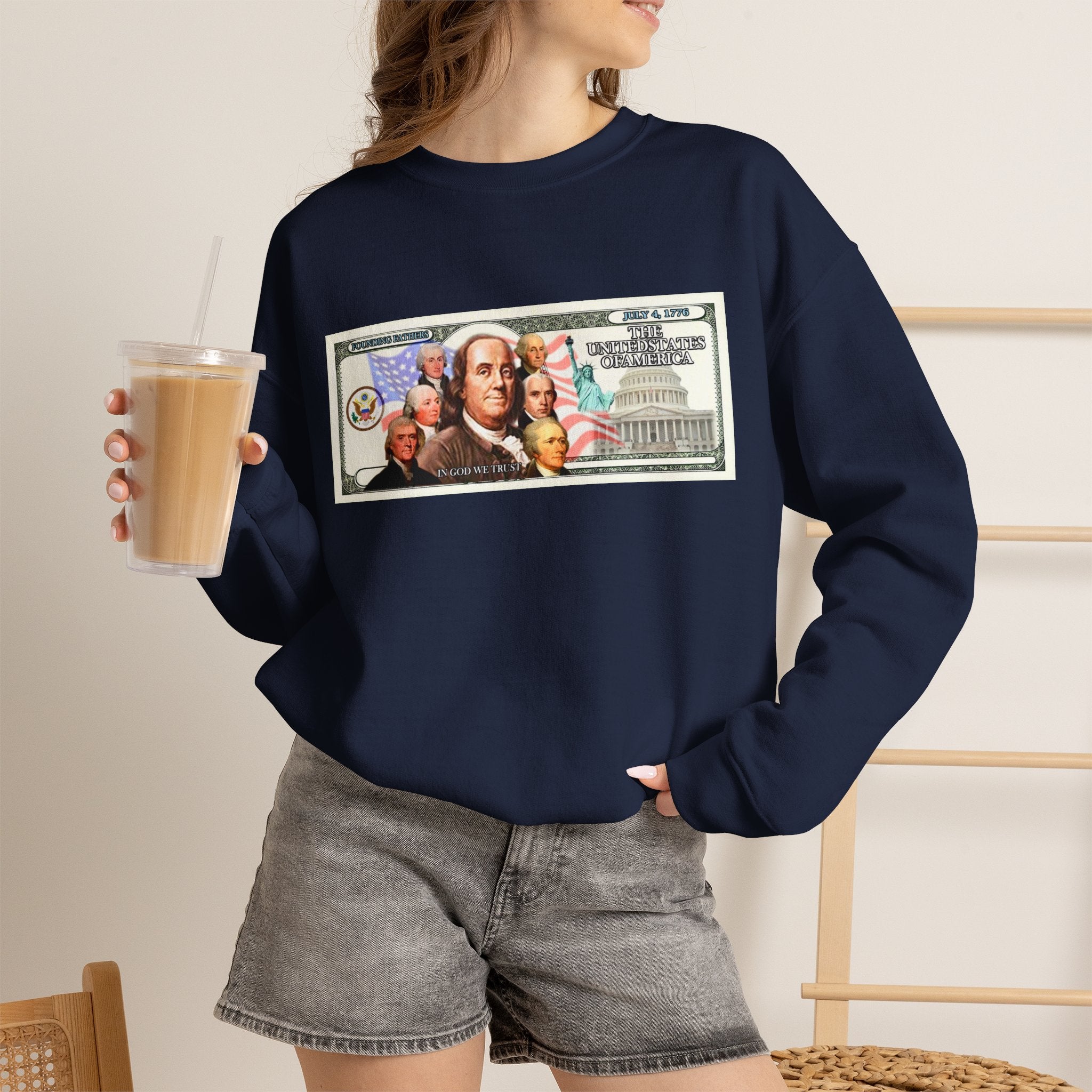 Foundingfathers Sweatshirt | Patriotic Crewneck