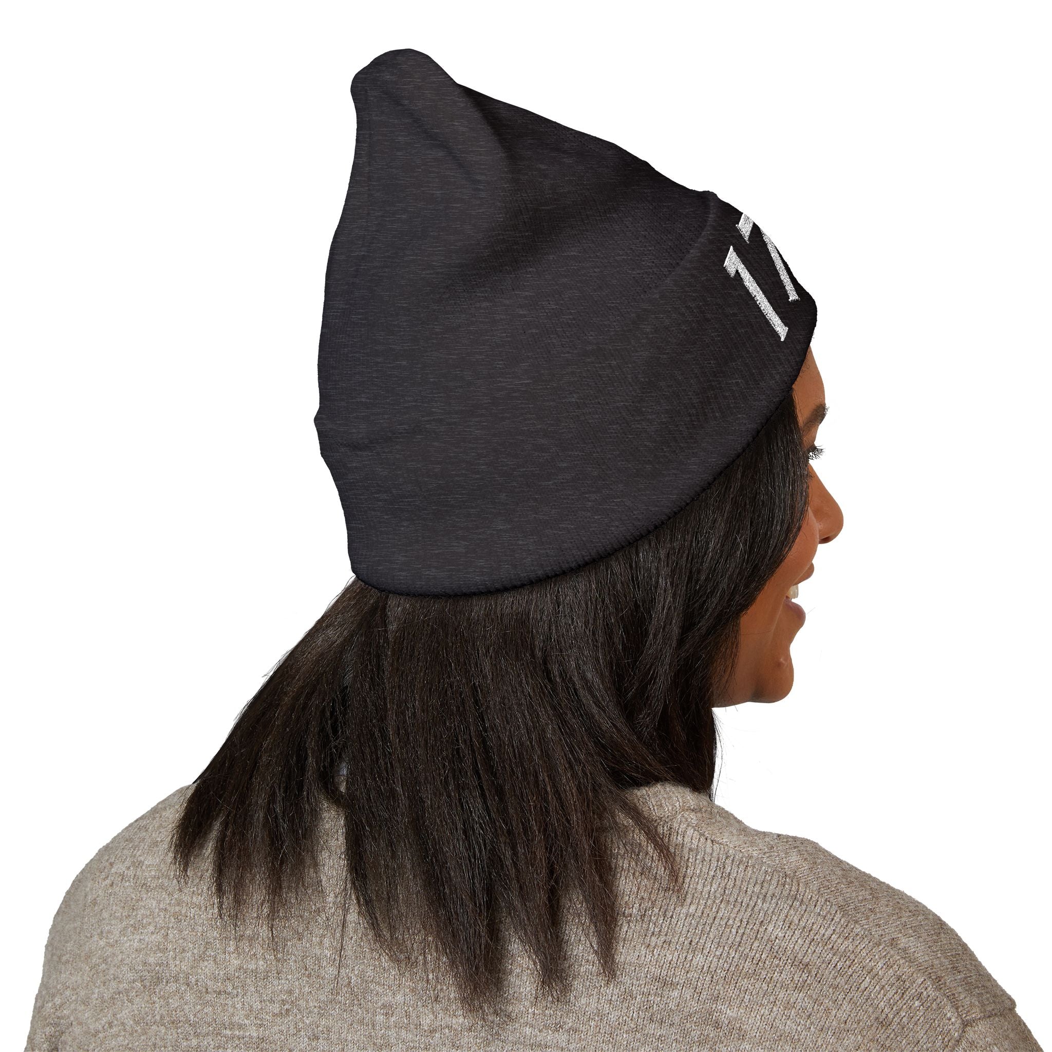 1776 Embroidered Cuffed Beanie - Patriotic Knit Winter Hat