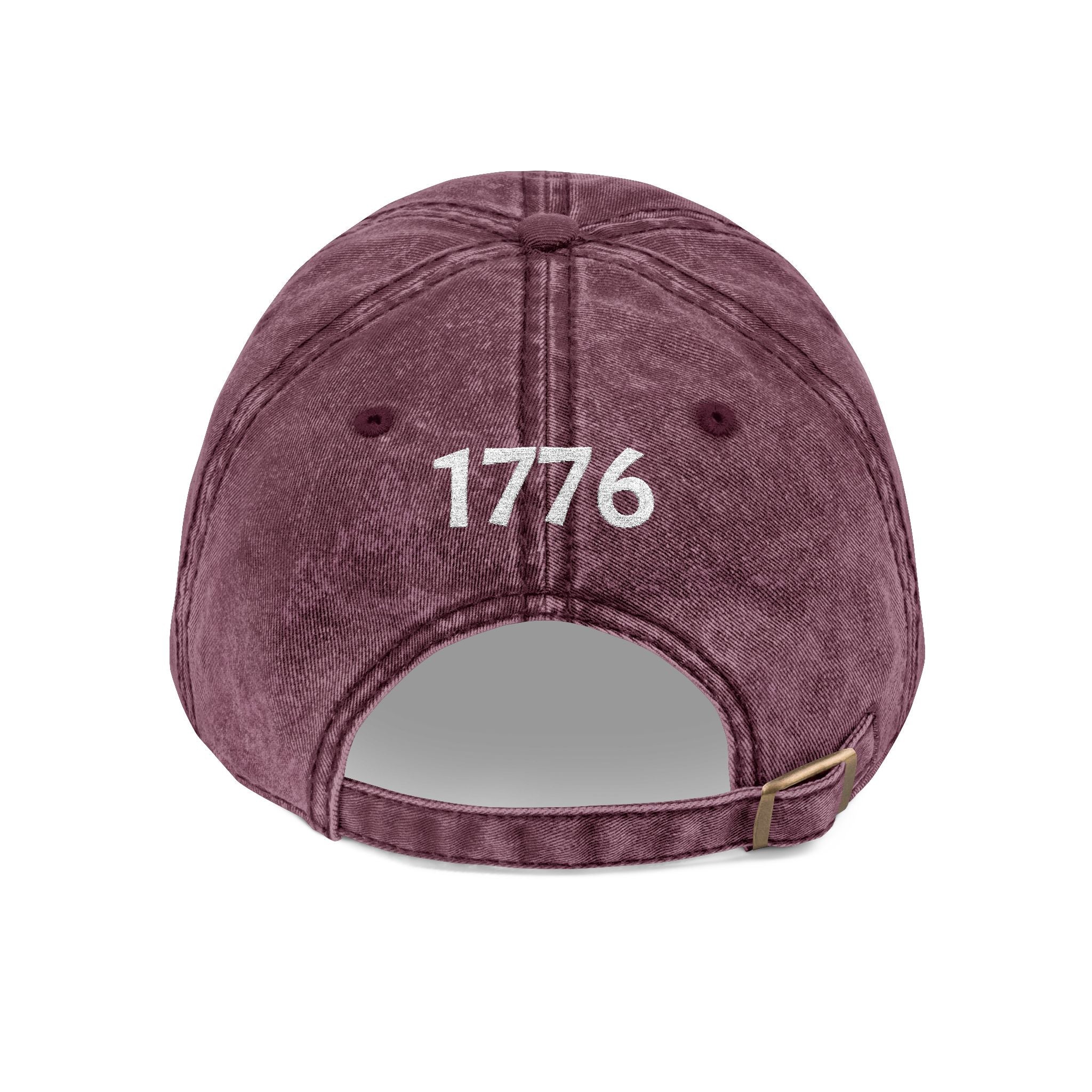 1776 Vintage Embroidered Cap – Distressed Patriotic Baseball Hat