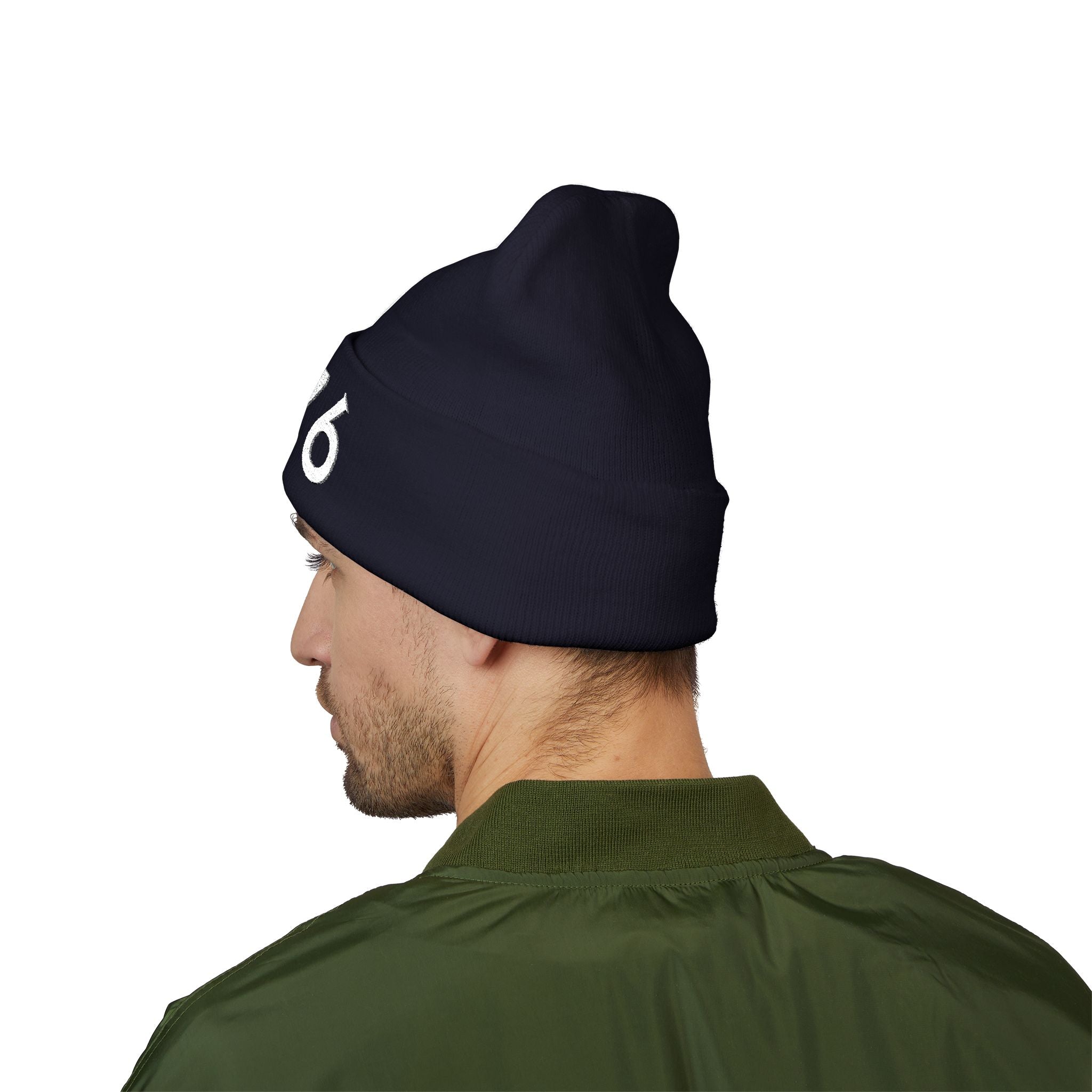 1776 Embroidered Cuffed Beanie - Patriotic Knit Winter Hat