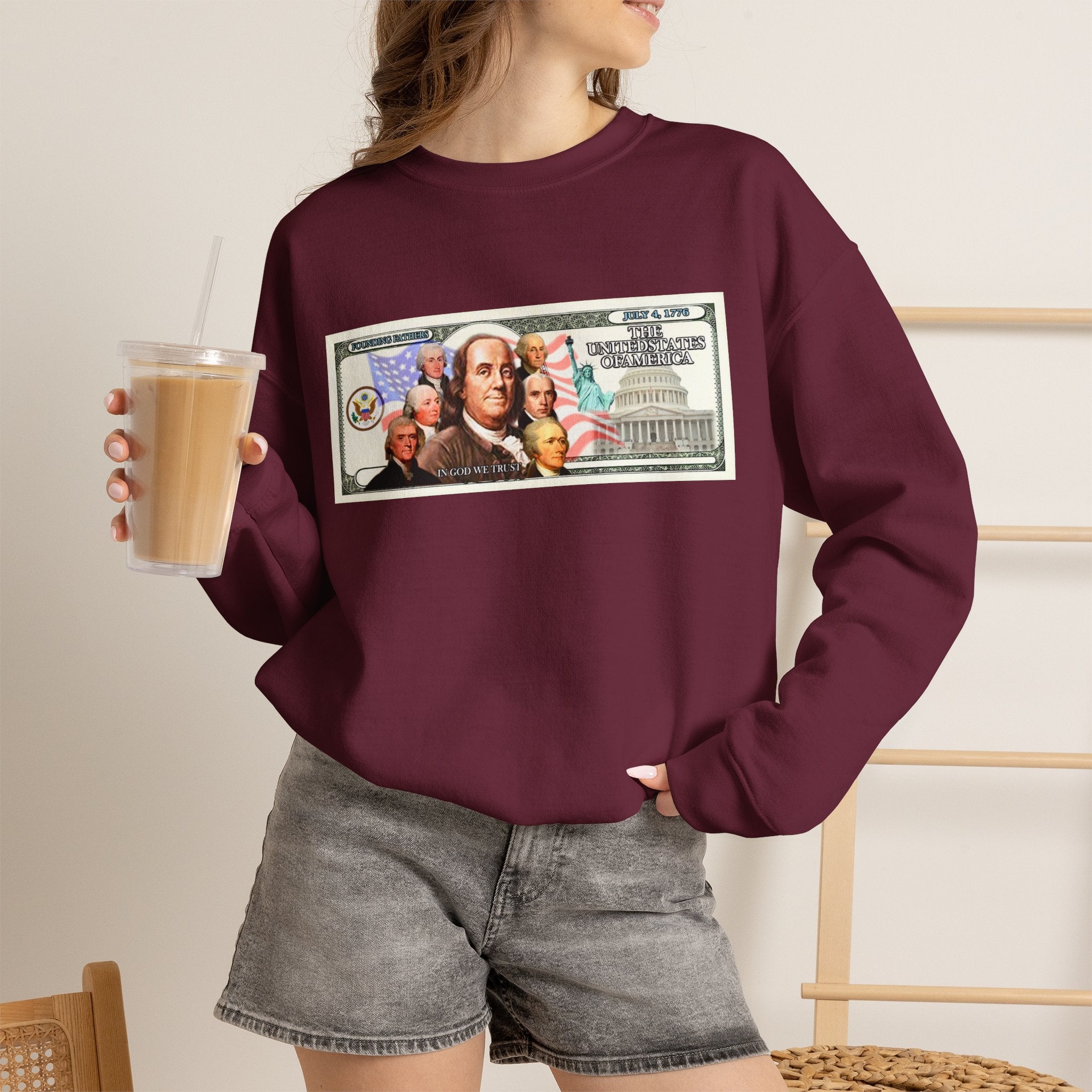 Foundingfathers Sweatshirt | Patriotic Crewneck