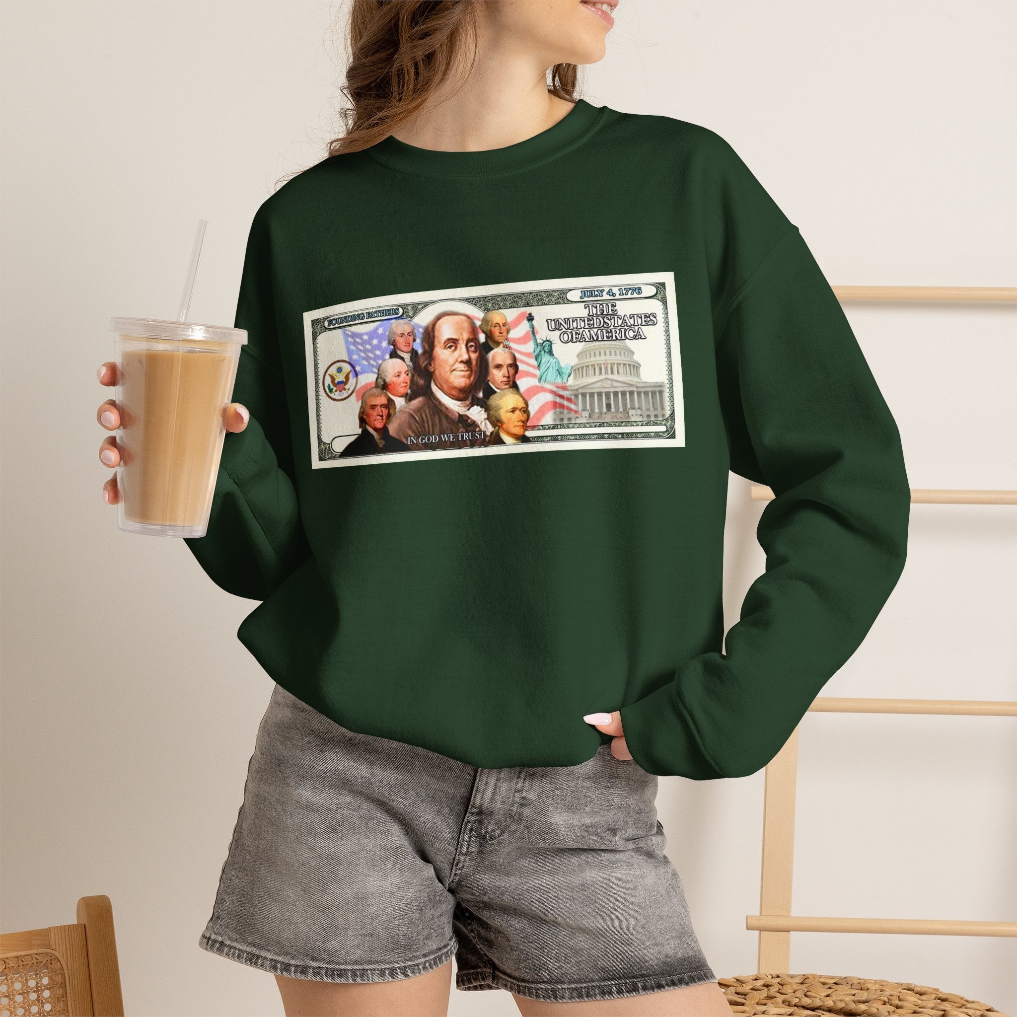 Foundingfathers Sweatshirt | Patriotic Crewneck