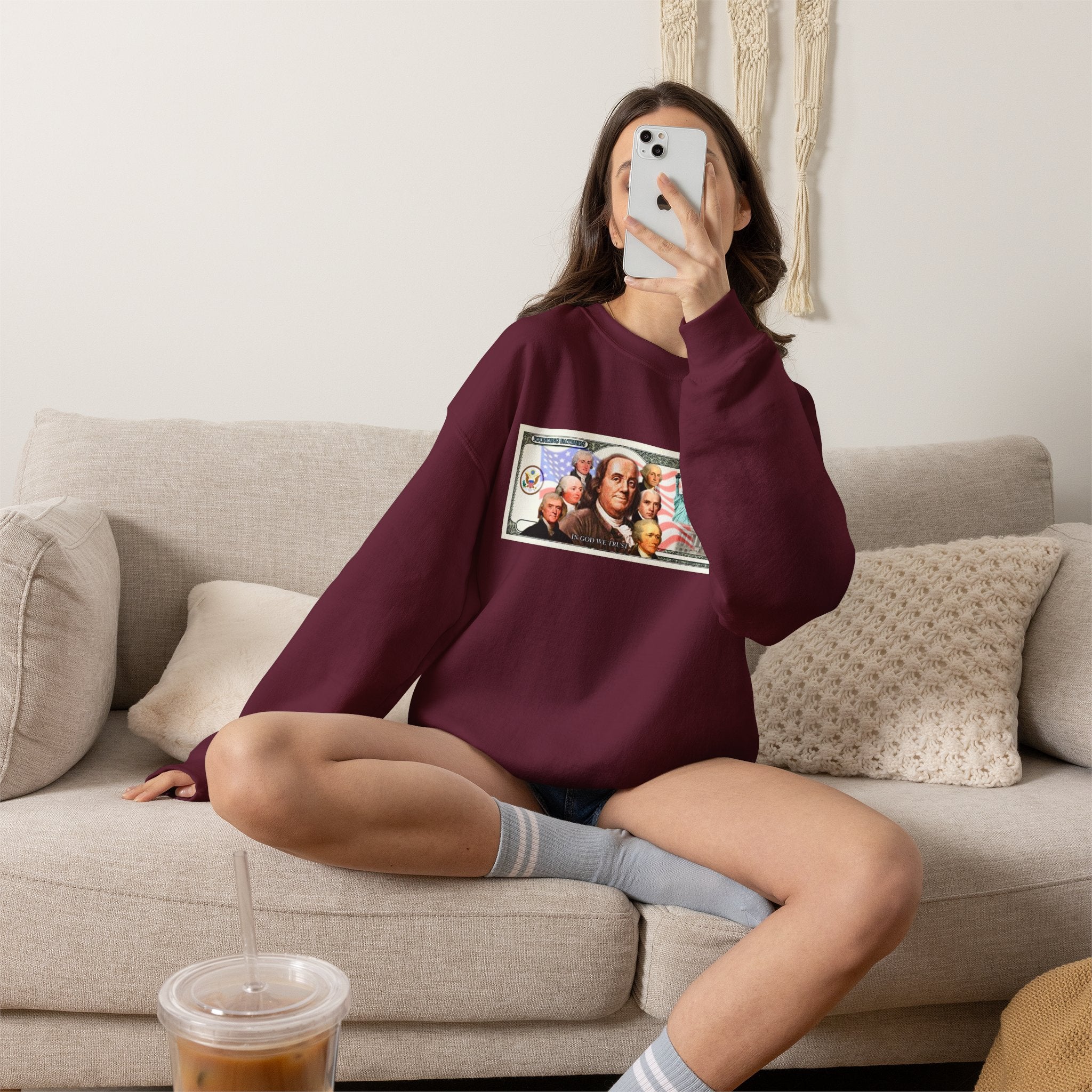 Foundingfathers Sweatshirt | Patriotic Crewneck