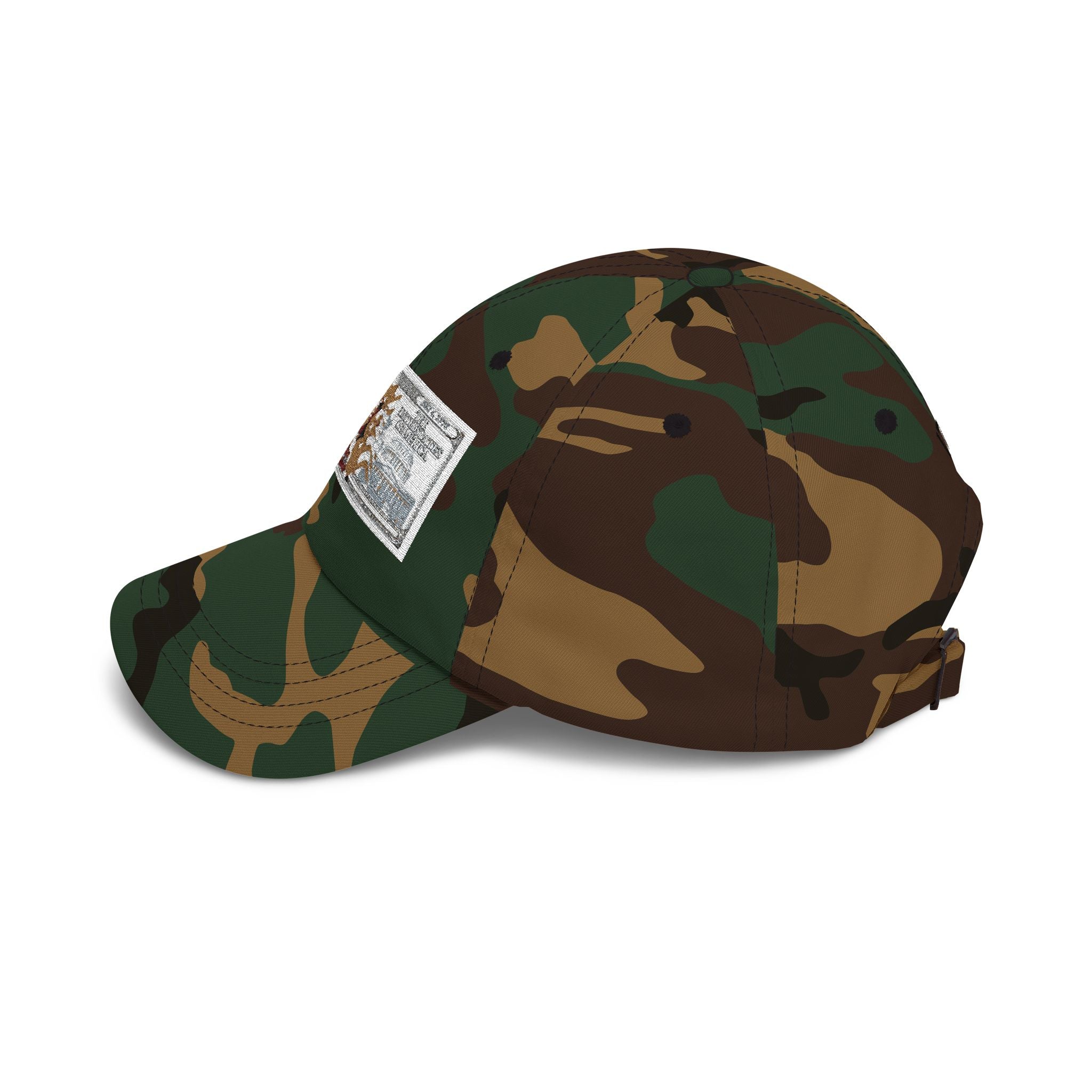 Classic Dad Cap - Cherubs Baroque Patch Baseball Hat with 1776 Back Print
