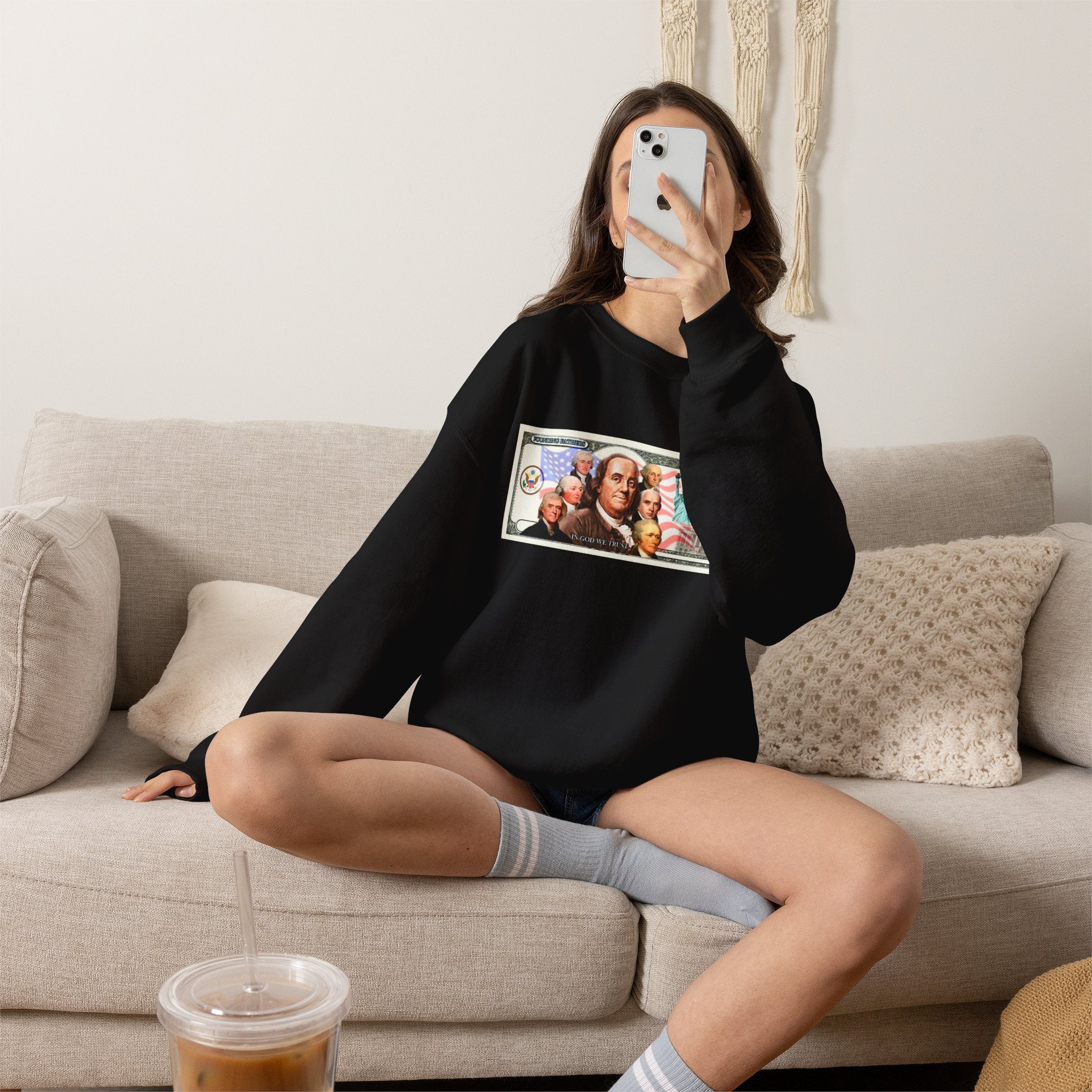 Foundingfathers Sweatshirt | Patriotic Crewneck