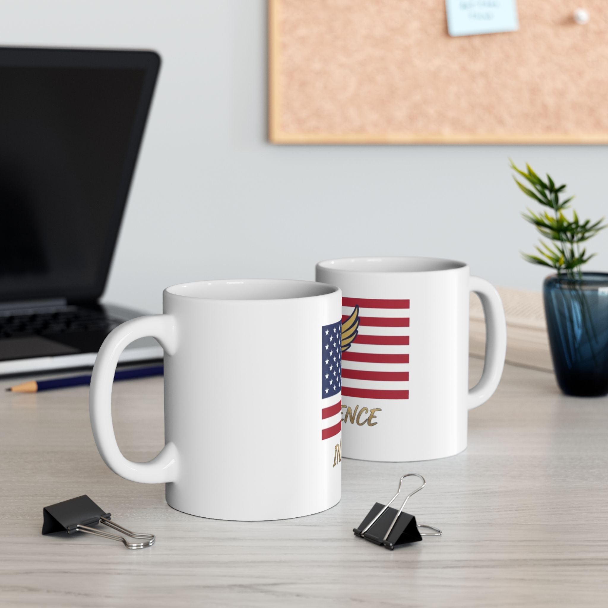 Independence Flag Mug — American Eagle Ceramic Coffee Cup (11oz & 15oz)