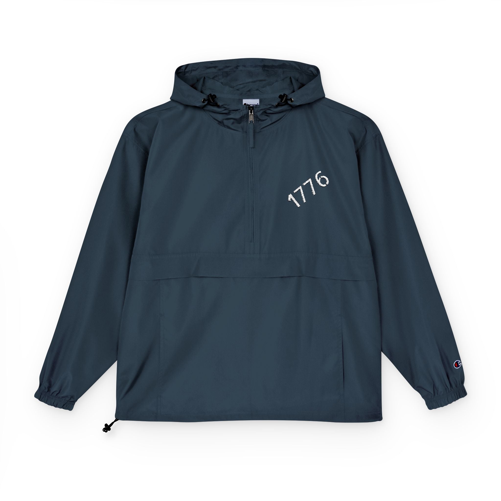 1776 Orange Packable Anorak Jacket