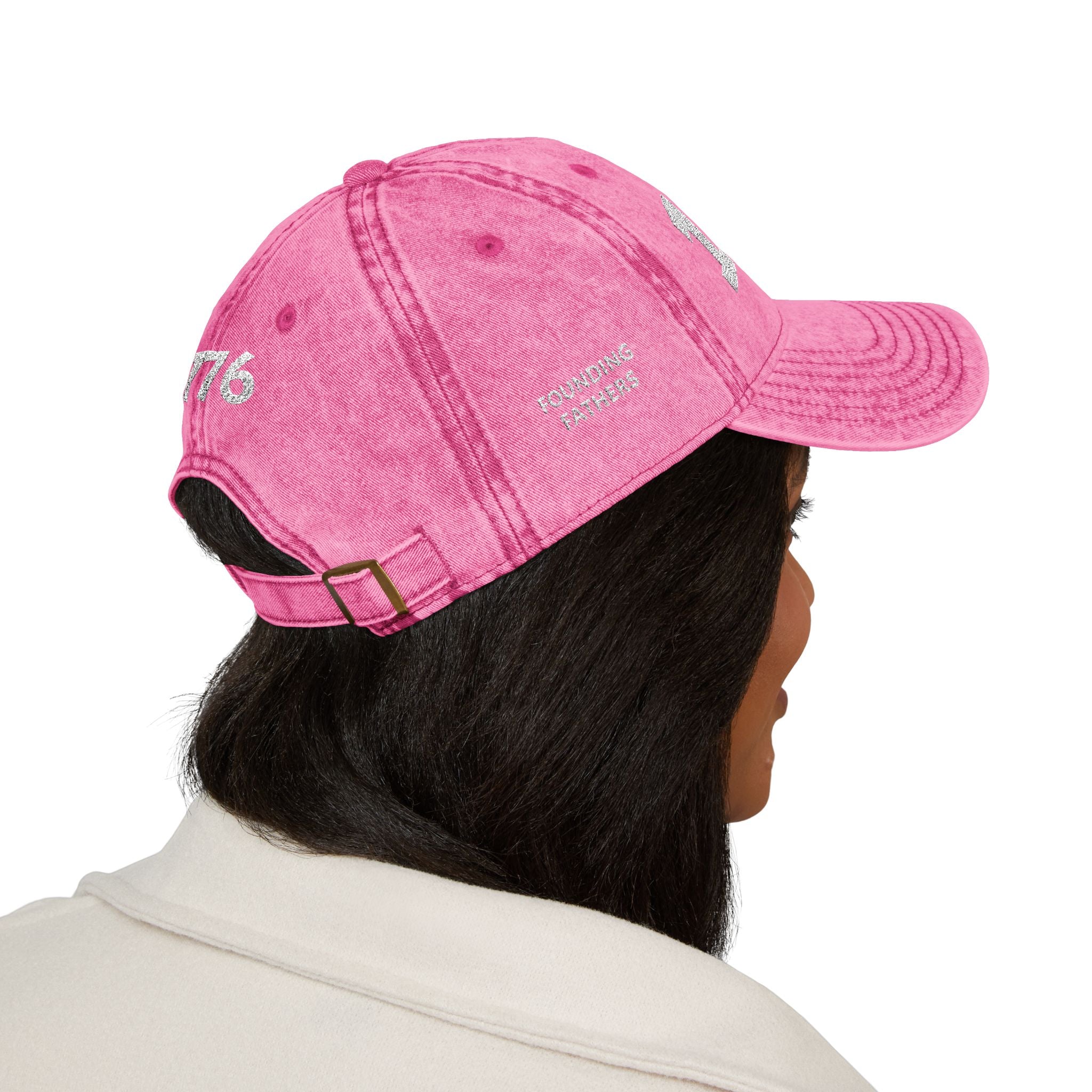 1776 Vintage Embroidered Cap – Distressed Patriotic Baseball Hat