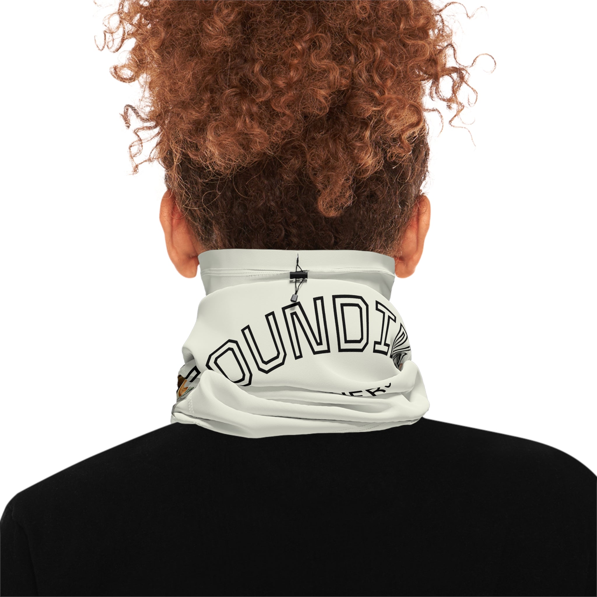 Founding Fathers Dollar-Print Winter Neck Gaiter with Drawstring