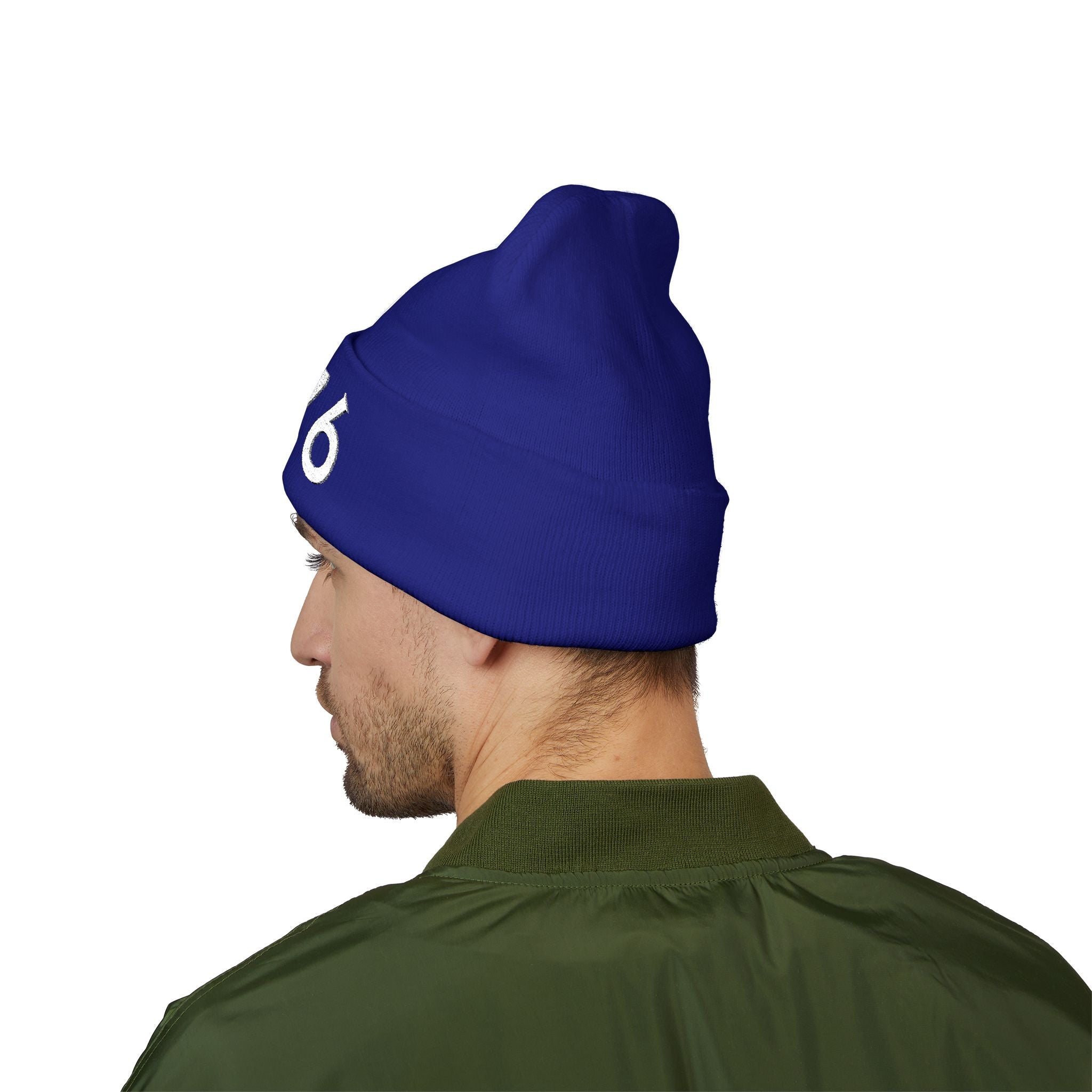 1776 Embroidered Cuffed Beanie - Patriotic Knit Winter Hat