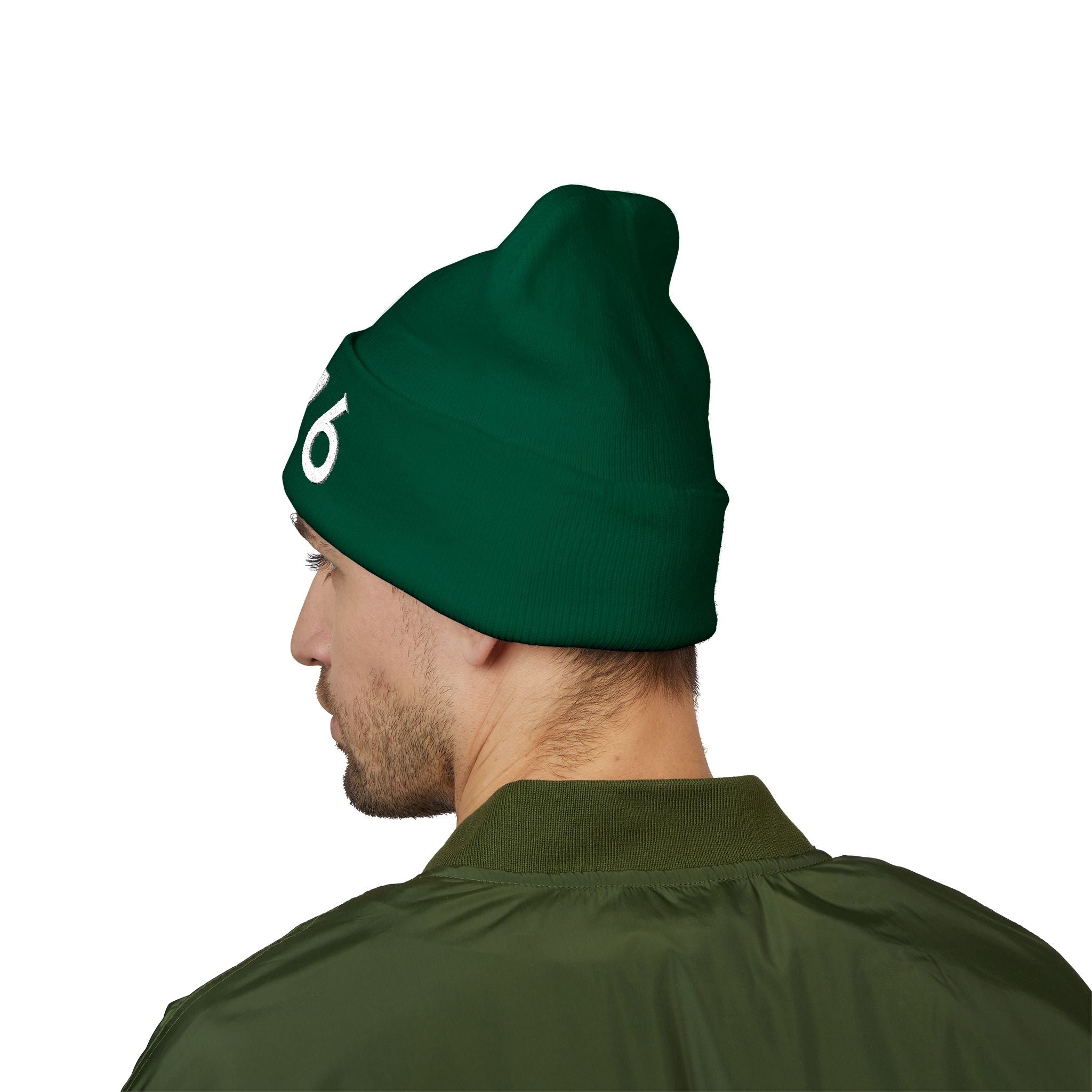 1776 Embroidered Cuffed Beanie - Patriotic Knit Winter Hat