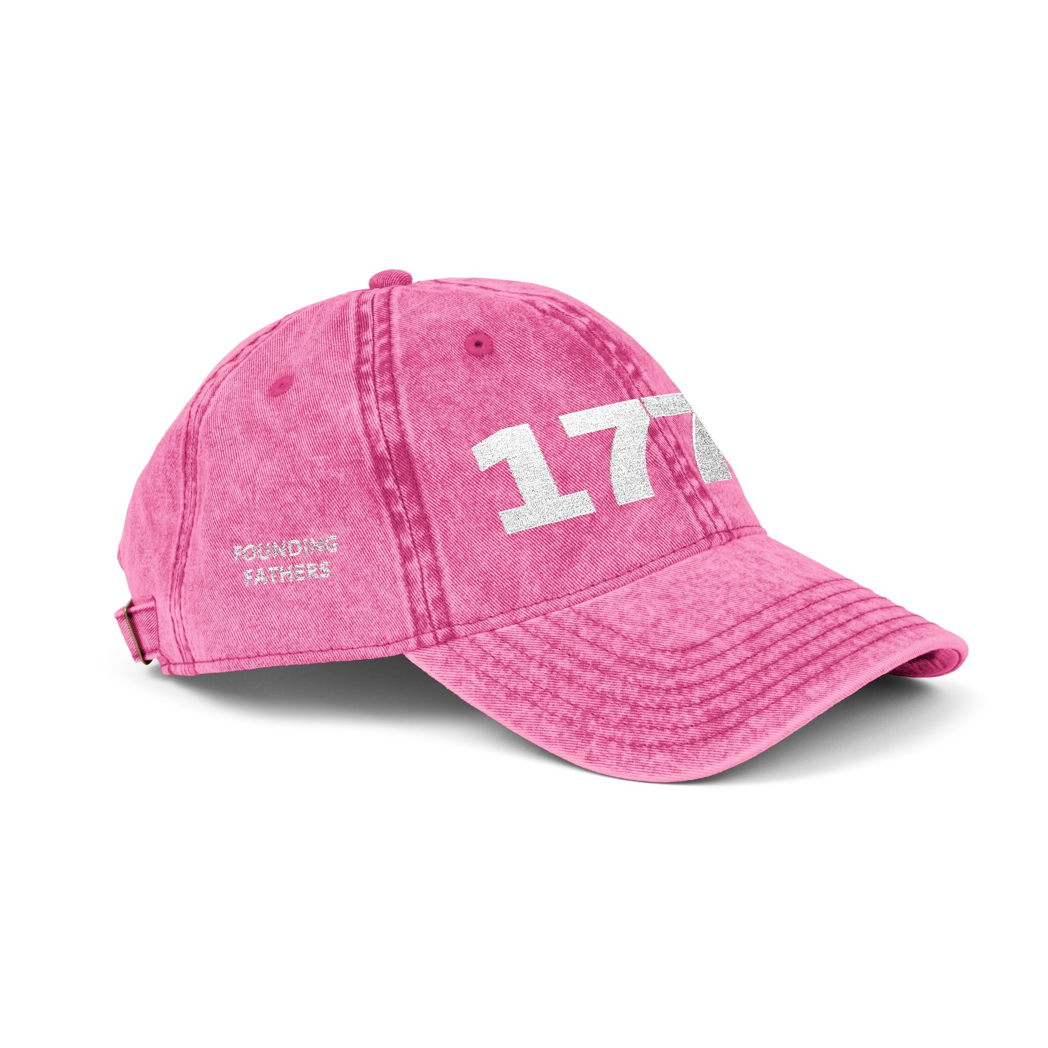 1776 Vintage Embroidered Cap – Distressed Patriotic Baseball Hat