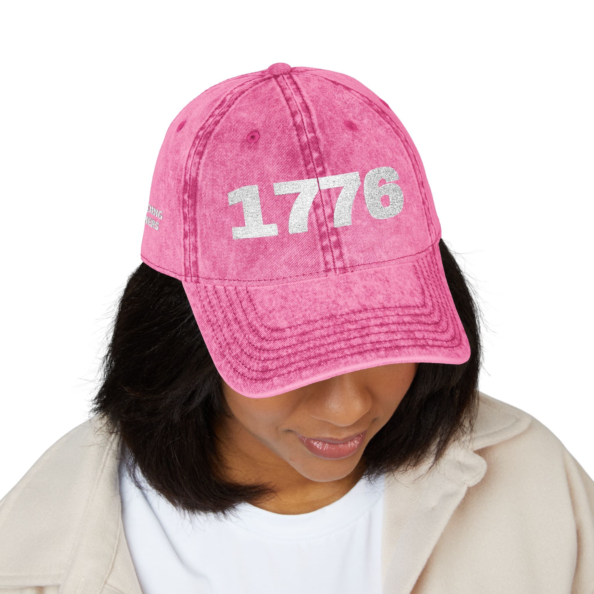 1776 Vintage Embroidered Cap – Distressed Patriotic Baseball Hat