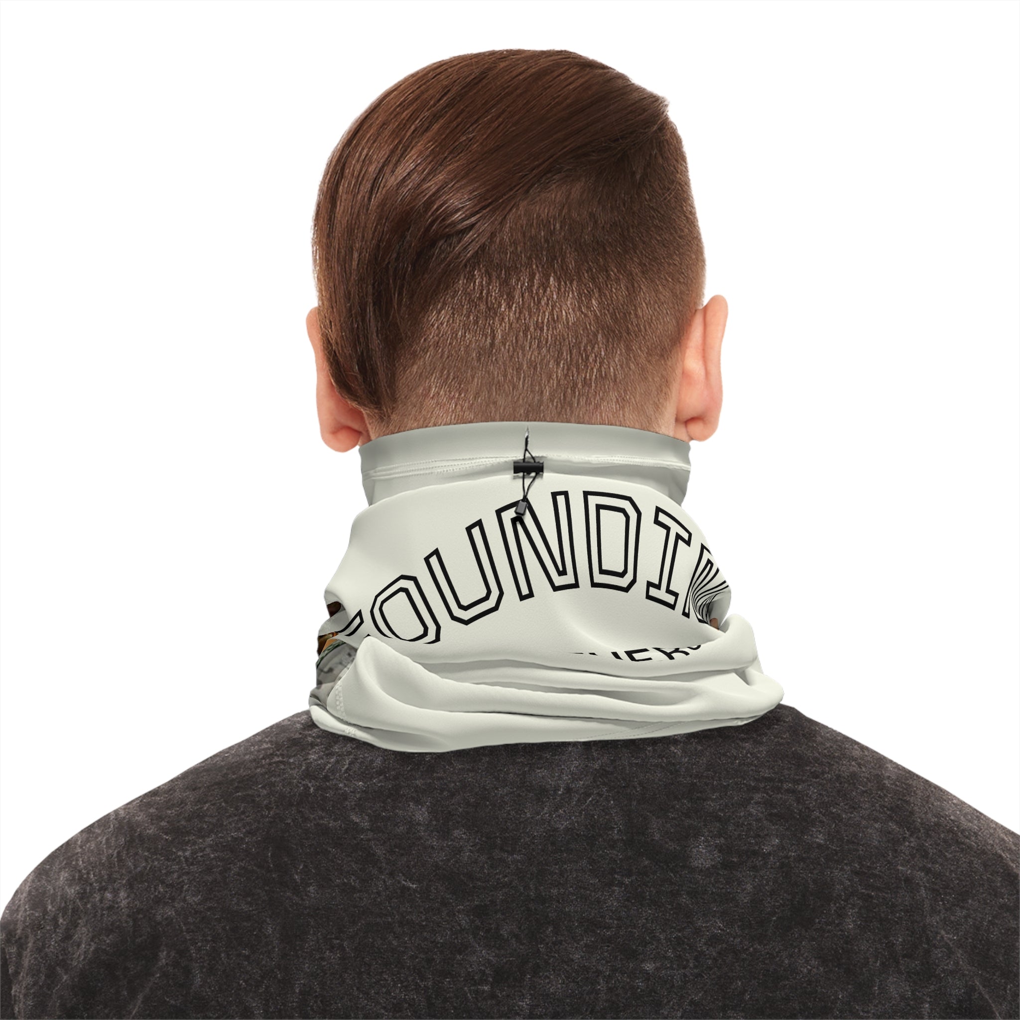 Founding Fathers Dollar-Print Winter Neck Gaiter with Drawstring
