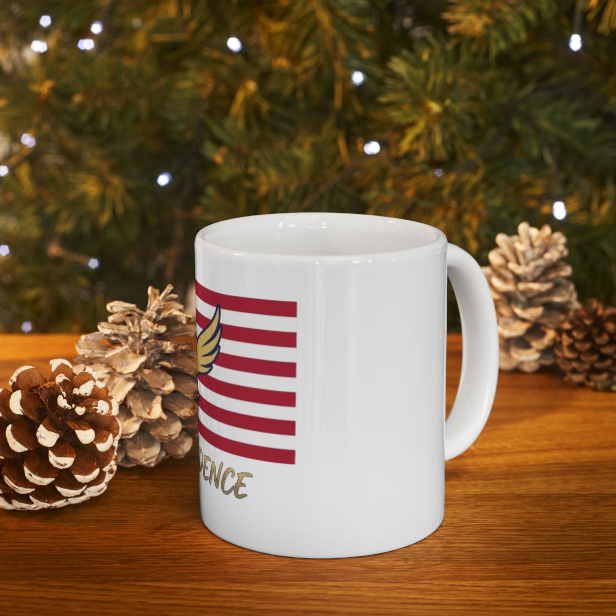 Independence Flag Mug — American Eagle Ceramic Coffee Cup (11oz & 15oz)